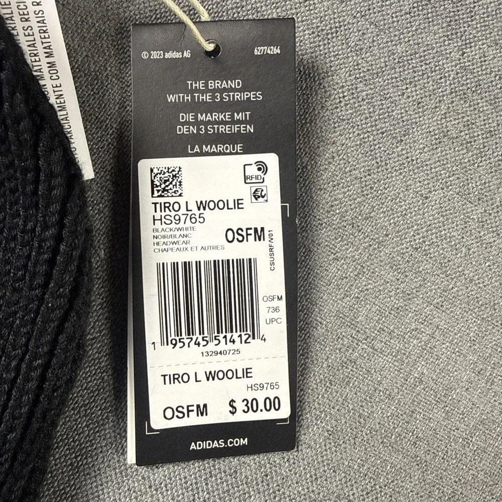 Adidas‎ Woolie Trio Black Beanie